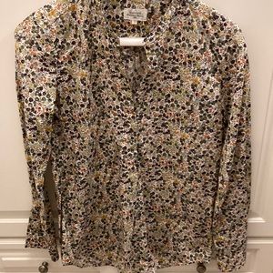 Hartford popover floral blouse